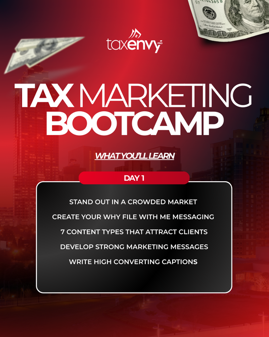Tax Marketing Bootcamp Replay: Day One