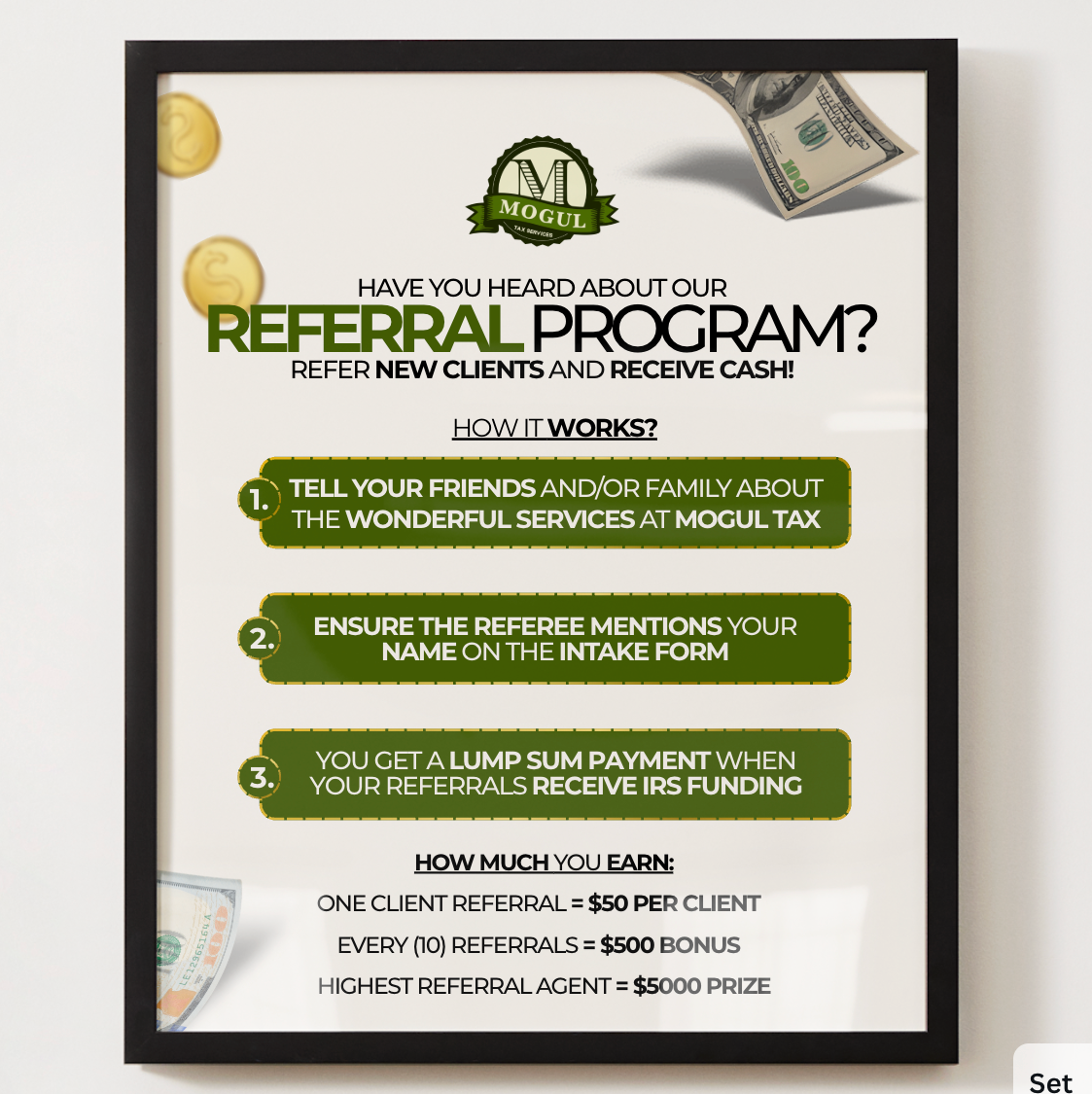 5 Pack Editable In Office Office Posters